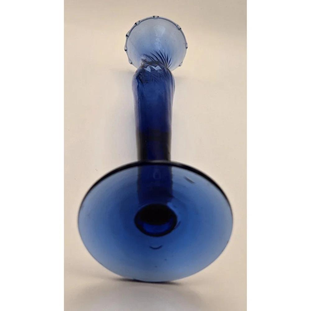 Vintage Bud Vases Cobalt Blue Hand Blown 2 Styles Approx. 8.5